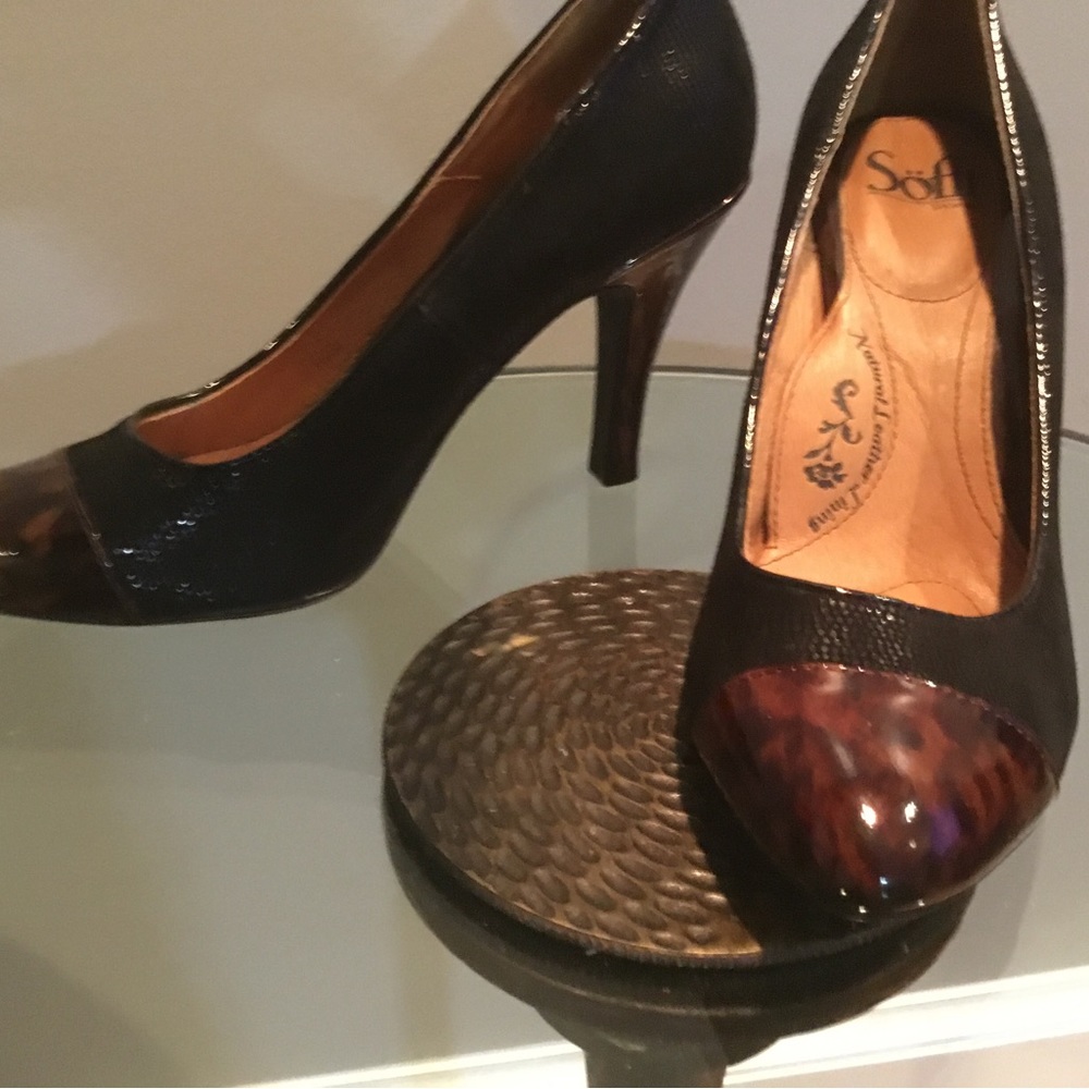 SOFFT ladies dress heels animal print